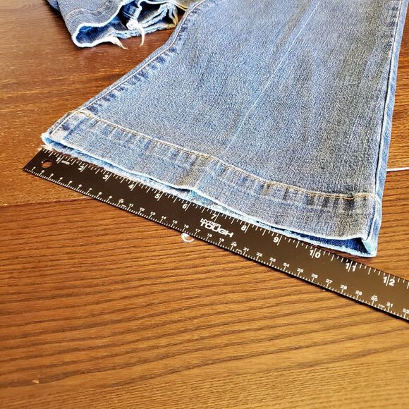 Vtg Mossimo Denim Long & Slender Women's Size 18 Wide-Leg‎ Bootcut High-Waist - Picture 15 of 16